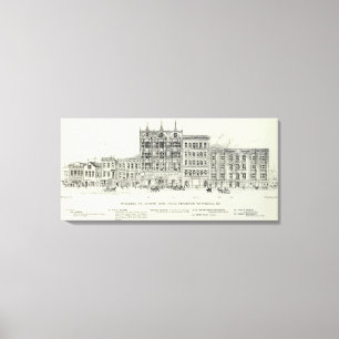 O'Farrell North side Stockton and Powell Canvas Print
