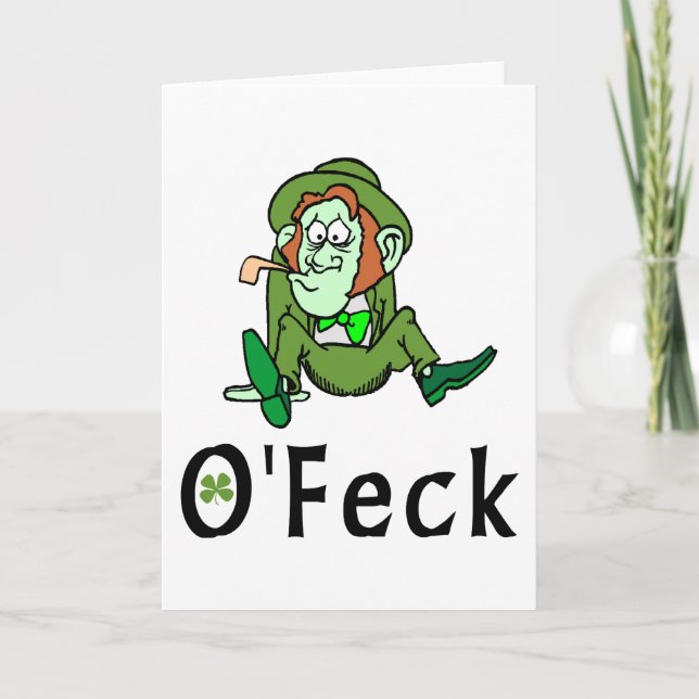 O'Feck Funny Irish Card (Front)
