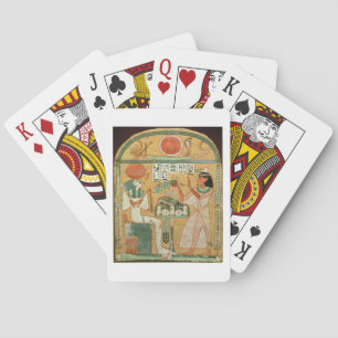 Ofenmut Offering to Osiris, Stele of Ofenmut from Playing Cards