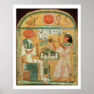 Ofenmut Offering to Osiris, Stele of Ofenmut from Poster