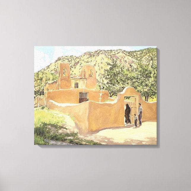 Oferta Para San Esquipula by Walter Ufer Canvas Print (Front)