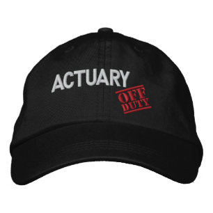 Off Duty Actuary Embroidered Hat