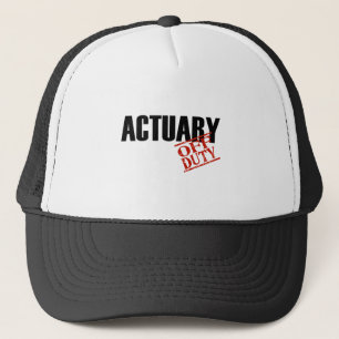 OFF DUTY ACTUARY LIGHT TRUCKER HAT