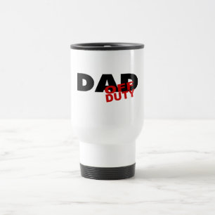 Off Duty Dad (Blk) Travel Mug