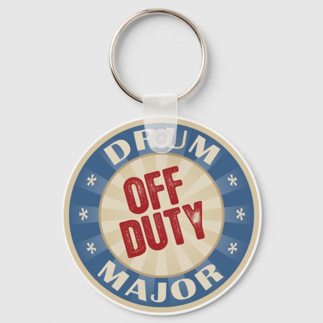 Off Duty Drum Major Keychain (Front)