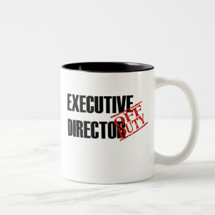 Off Duty Executive Director Two-Tone Coffee Mug