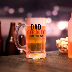 Off Duty   Funny Father's Day Beer Mug