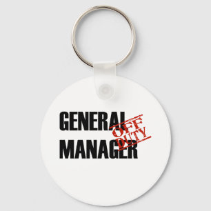 OFF DUTY GENERAL MANAGER LIGHT KEYCHAIN