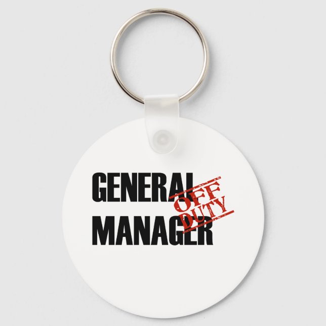 OFF DUTY GENERAL MANAGER LIGHT KEYCHAIN (Front)
