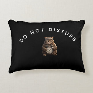 Off Duty Gym Cat Throw Pillow