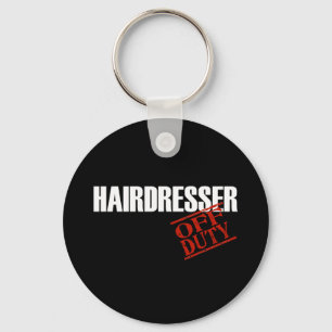 OFF DUTY HAIRDRESSER DARK KEYCHAIN