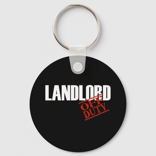 OFF DUTY LANDLORD DARK KEYCHAIN (Front)