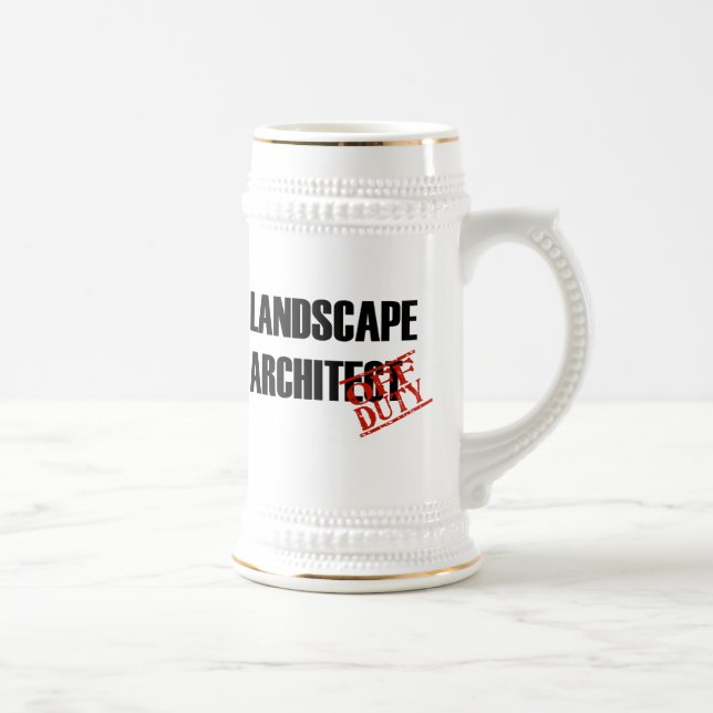 OFF DUTY LANDSCAPE ARCHITECT BEER STEIN (Right)