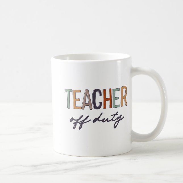 Off Duty Last Day Of School  Coffee Mug (Right)
