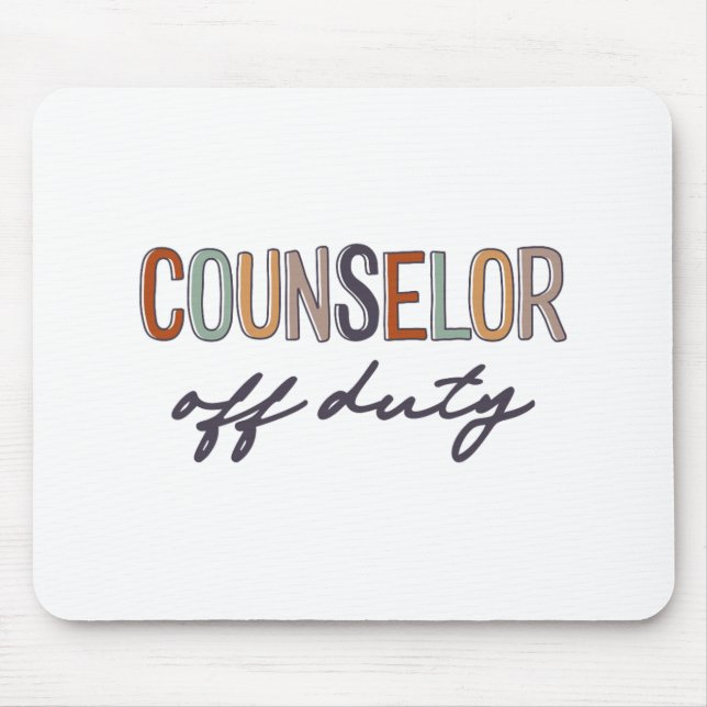 Off Duty Last Day Of School End Of School Year  Mouse Pad (Front)