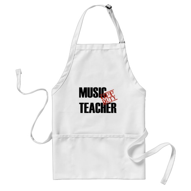 OFF DUTY MUSIC TEACHER LIGHT STANDARD APRON (Front)