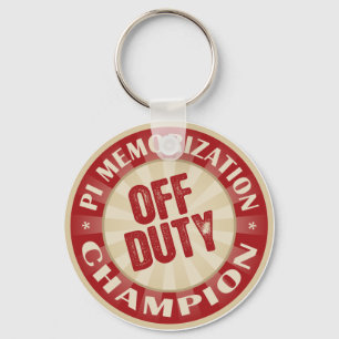 Off Duty Pi Memorization Keychain