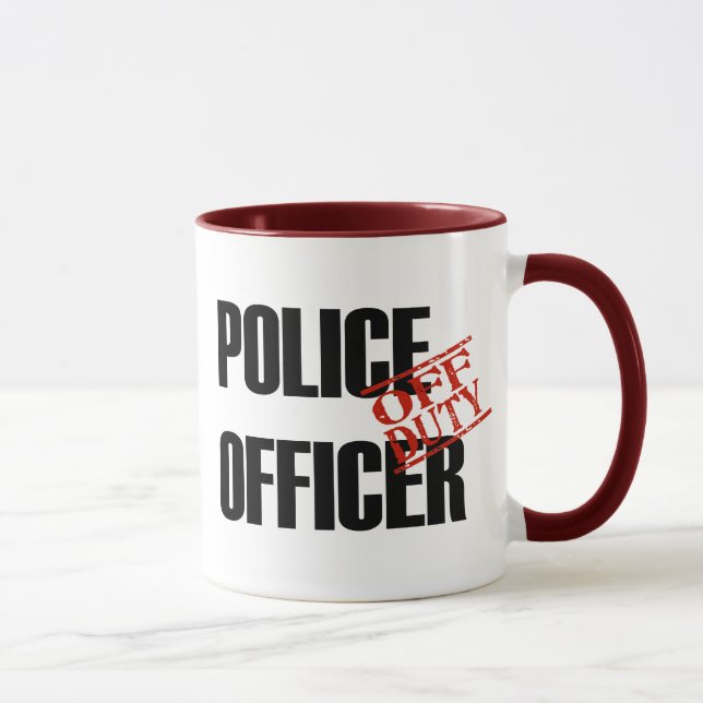 OFF DUTY Police Officer Mug (Right)