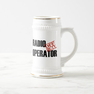 OFF DUTY RADIO OPERATOR BEER STEIN