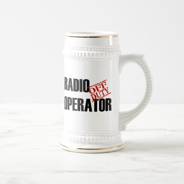 OFF DUTY RADIO OPERATOR BEER STEIN (Right)