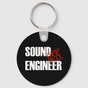 OFF DUTY SOUND ENGINEER DARK KEYCHAIN