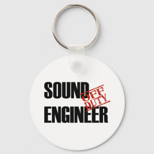 OFF DUTY SOUND ENGINEER LIGHT KEYCHAIN
