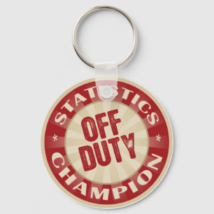Off Duty Statistics Keychain