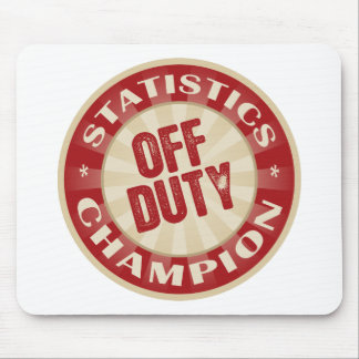 Off Duty Statistics Mouse Pad