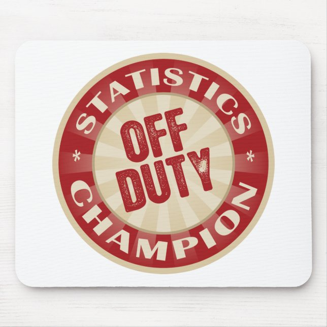 Off Duty Statistics Mouse Pad (Front)