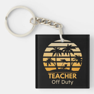 Off Duty Teacher T-Shirt Keychain