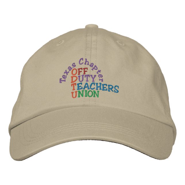 Off Duty Teachers Cap by SRF (Front)