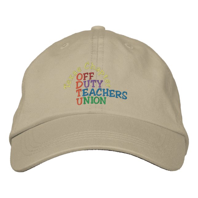 Off Duty Teachers Cap by SRF (Front)
