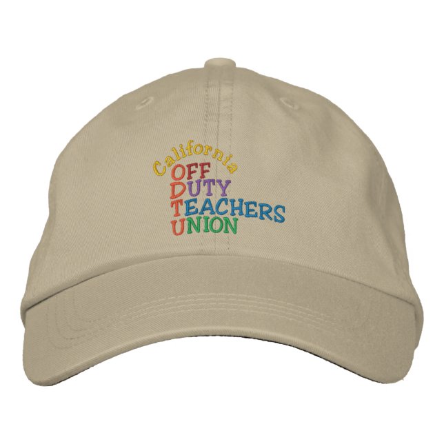 Off Duty Teachers Cap by SRF (Front)