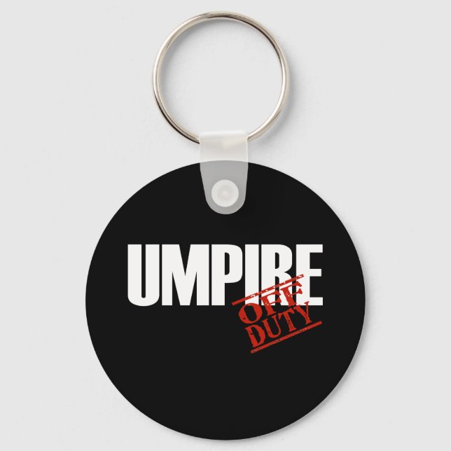 OFF DUTY UMPIRE DARK KEYCHAIN (Front)