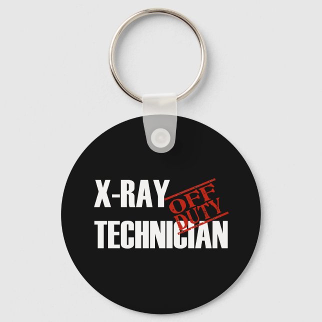 OFF DUTY XRAY TECH DARK KEYCHAIN (Front)