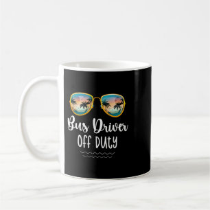 Off Duty Yellow School Bus Driver Beach Summer Tri Coffee Mug