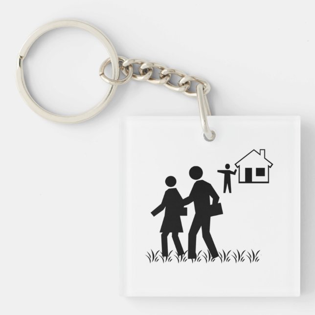 Off My Lawn Keychain (Front)