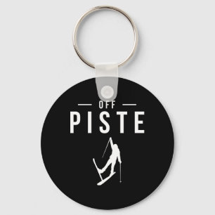 Off Piste Skiing Ski  Keychain