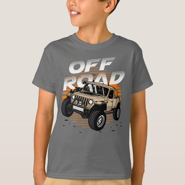 Off-road  4 X 4 Mountain Sunset T-Shirt (Front)