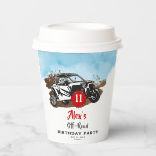 Off Road Adventure ATV Monster Truck Birthday Paper Cups