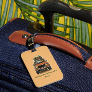 Off-Road Capybara Camping Custom Luggage Tag
