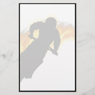 Off Road Dirt Bike with Flames Stationery