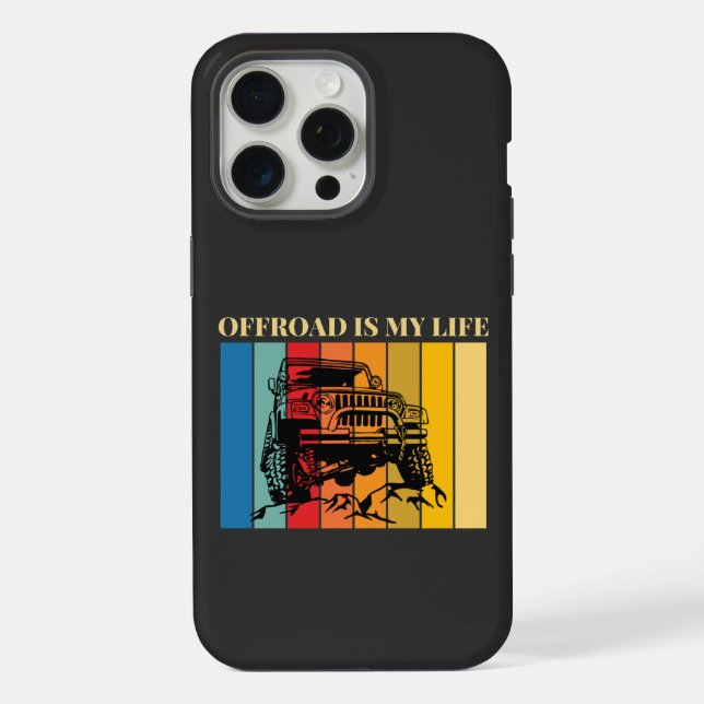 off road is my life iPhone case (Back)