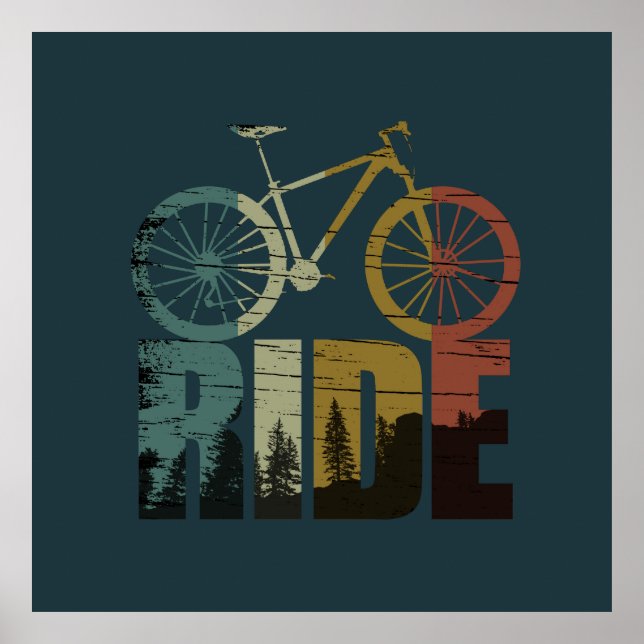 off road mountain bike adventure poster (Front)