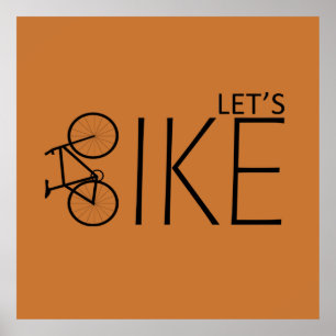 off road mountain biking saying poster