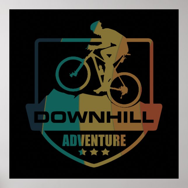 off road mountain biking vintage poster (Front)
