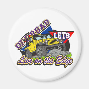Off Road On The Edge Magnet