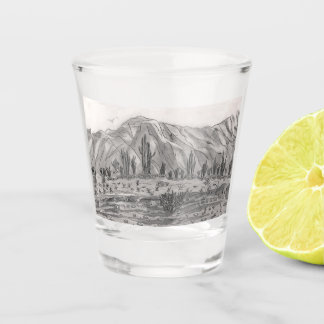 Off-road Race Track in Bahia de los Angeles    Shot Glass