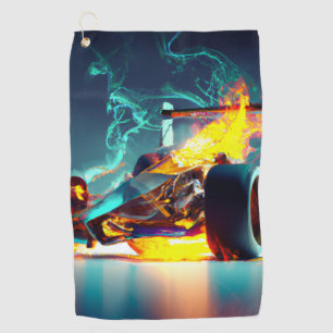 Off-Road Round Clock Throw Blanket Drawstring Bag Golf Towel