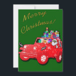Off Road Santa Merry Christmas! Holiday Card<br><div class="desc">Off Road Santa shows the lengths the big guy will go to get you your special gift! His special all-terrain vehicle has chrome antlers!</div>